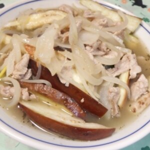 茄子の肉炒めラーメン